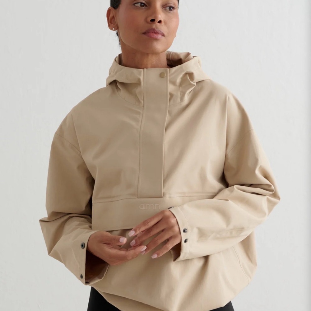AIM’N Oversized Jacket / Hoodie – Beige | Size S | New